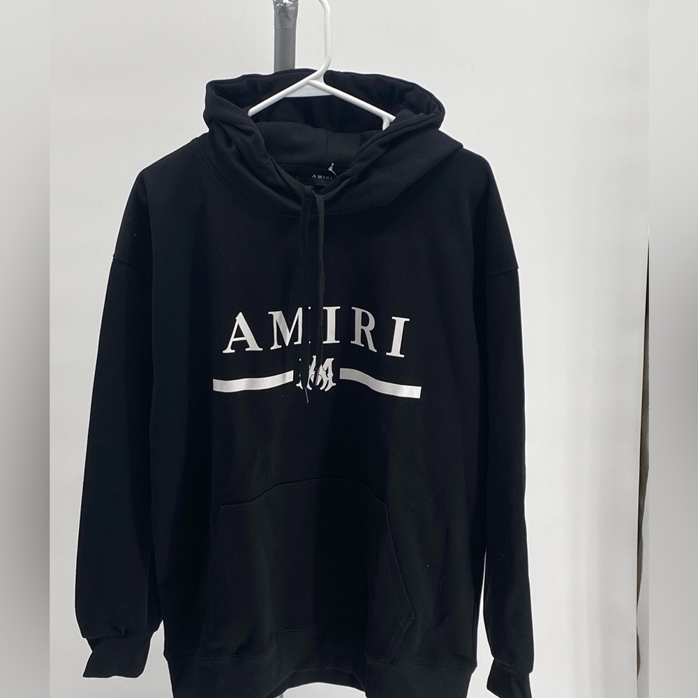 Amiri MA Bar logo cotton hoodie - Picture 3 of 9
